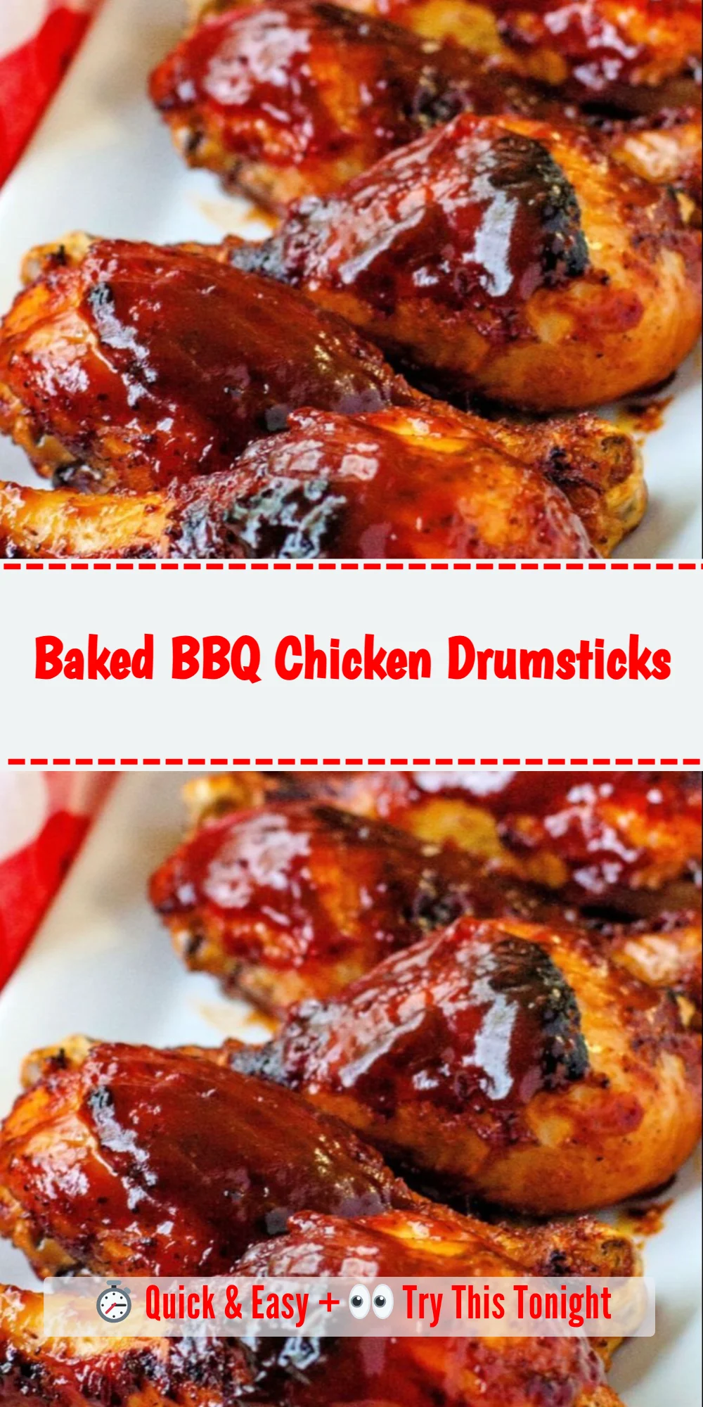 Baked BBQ Chicken Drumsticks