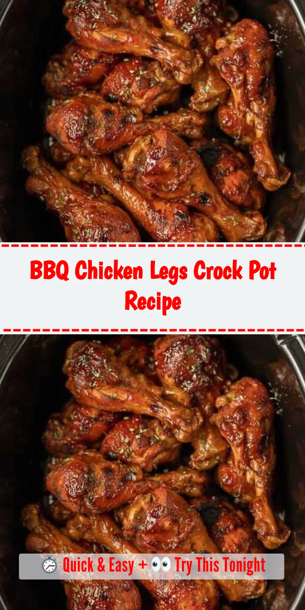 BBQ Chicken Legs Crock Pot Recipe