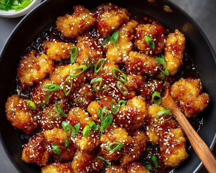 Crispy Chinese Honey Garlic Chicken