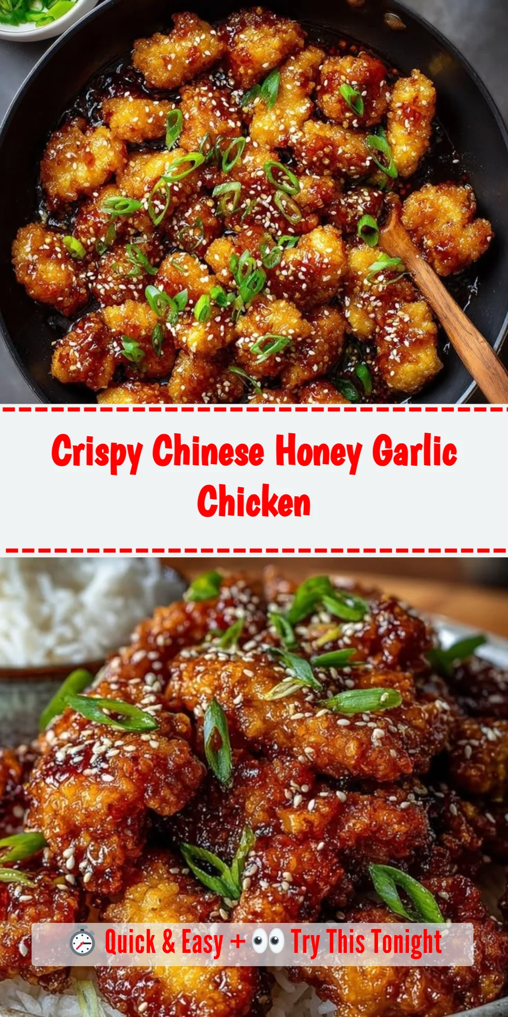 Crispy Chinese Honey Garlic Chicken