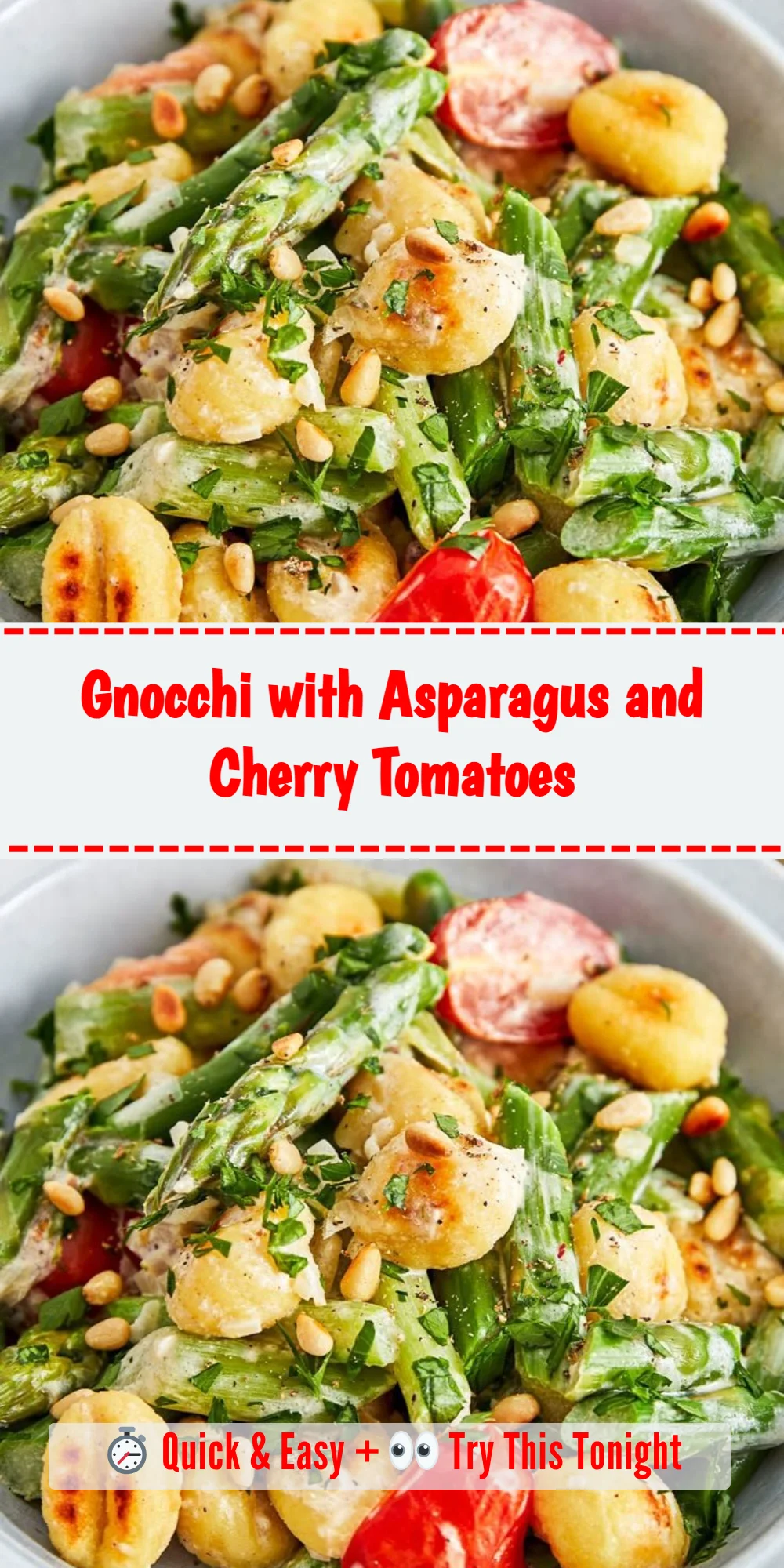 Gnocchi with Asparagus and Cherry Tomatoes