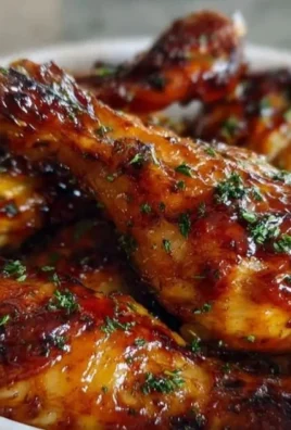Slow Cooker Honey BBQ Chicken Drumsticks served on a plate