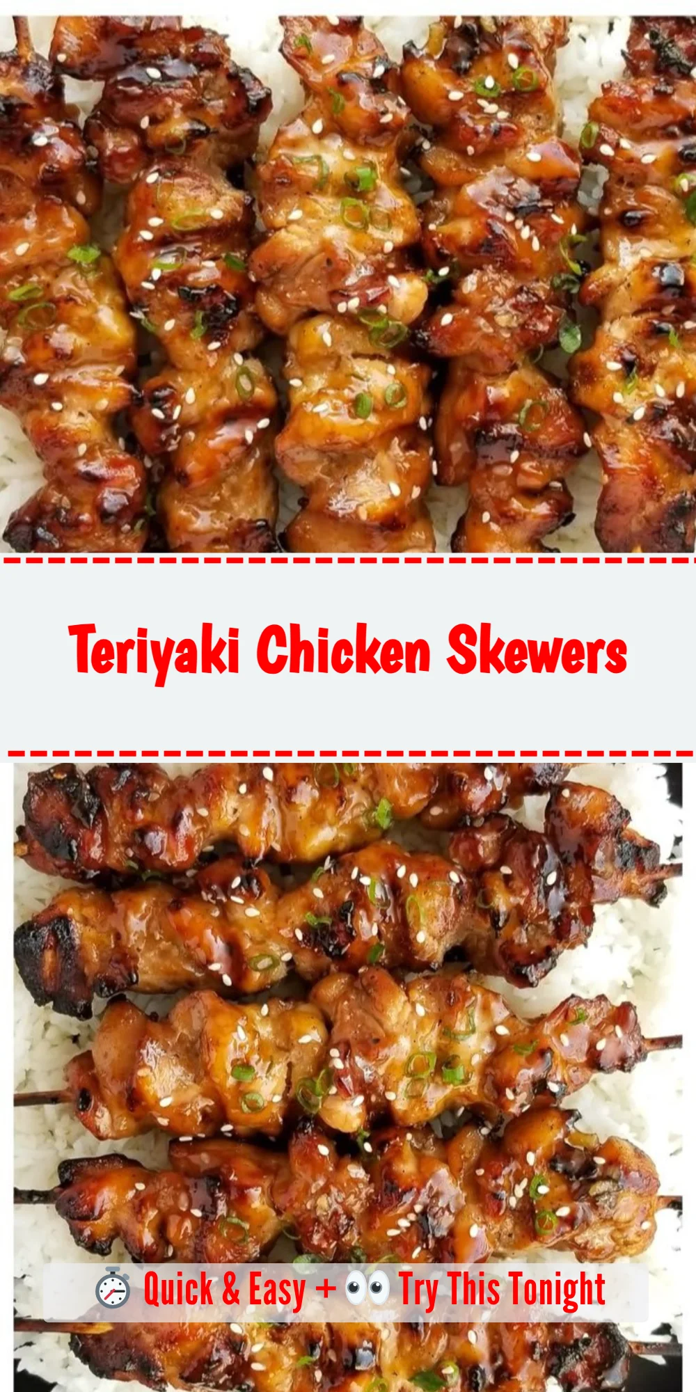 Teriyaki Chicken Skewers