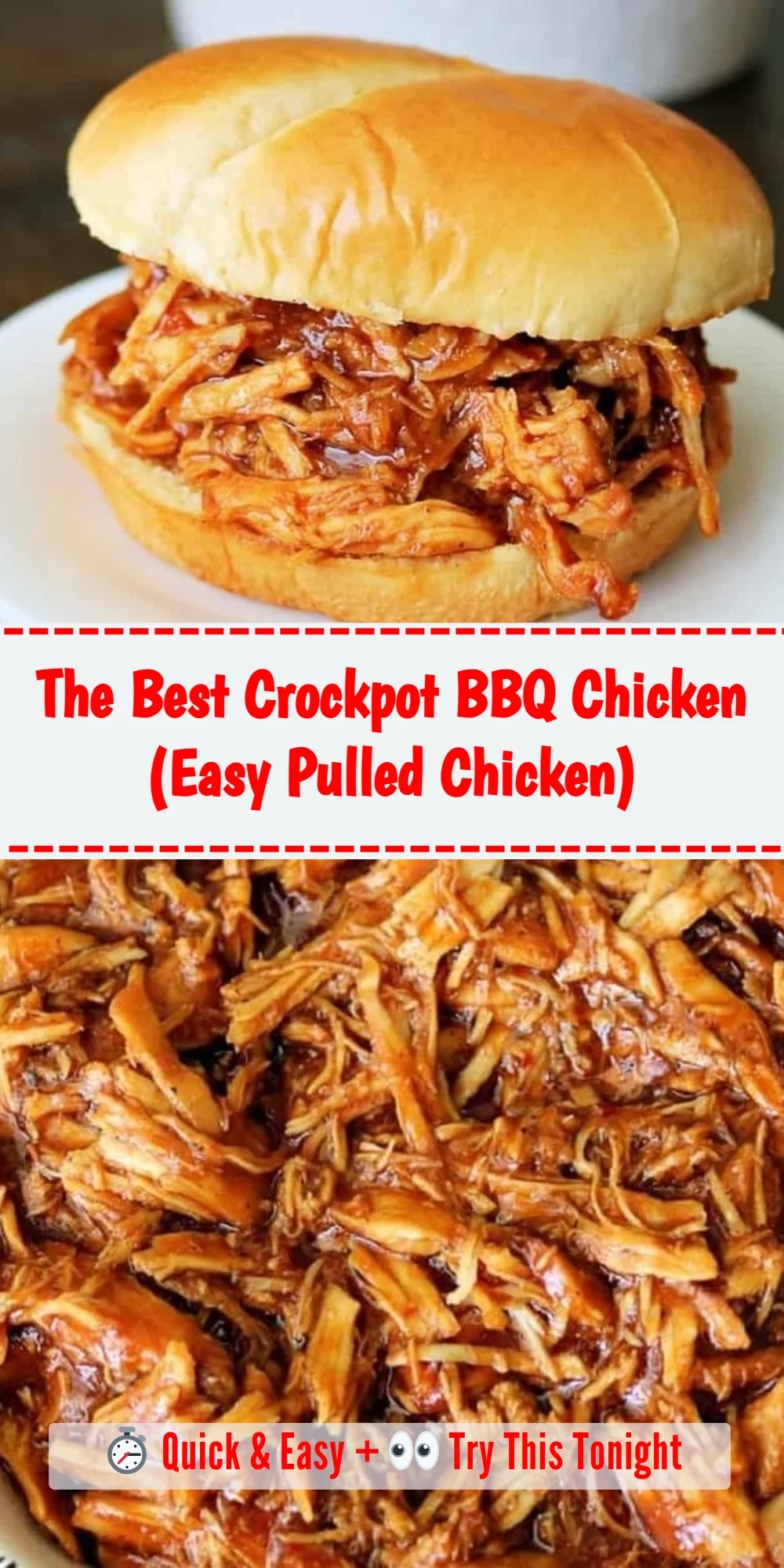 The Best Crockpot BBQ Chicken (Easy Pulled Chicken)