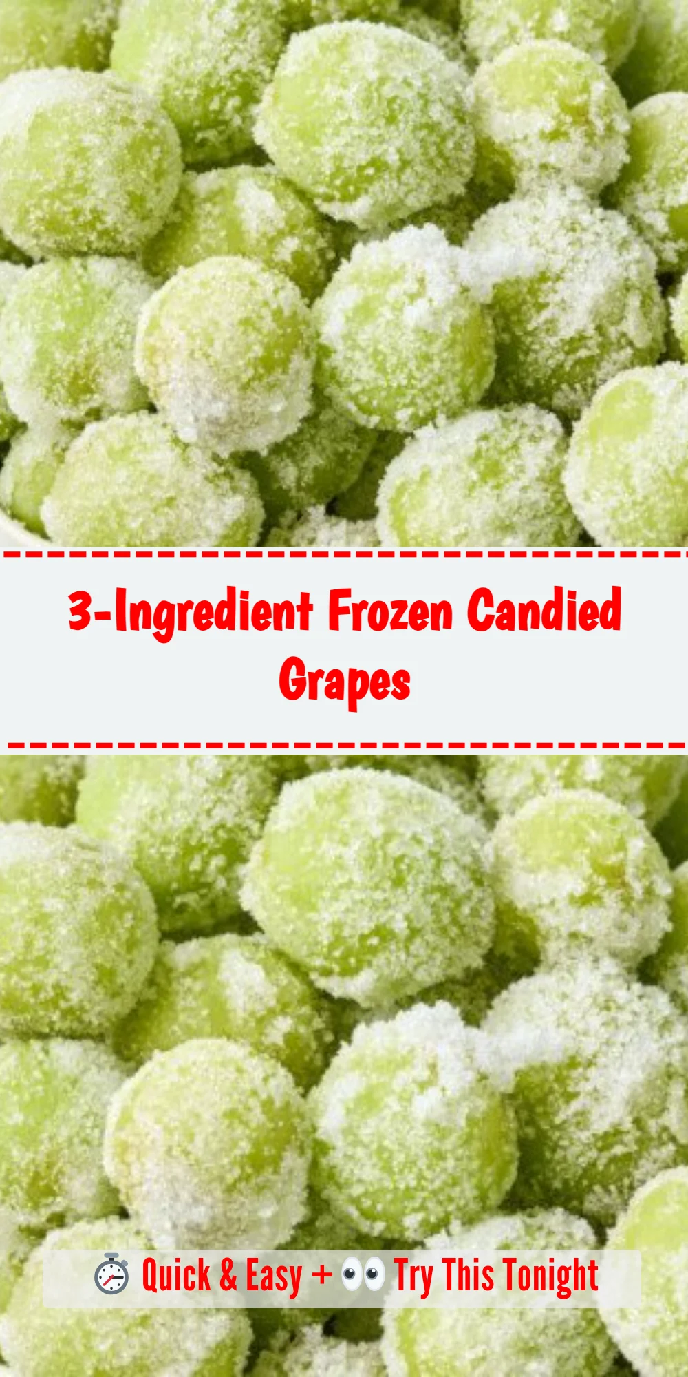 3-Ingredient Frozen Candied Grapes