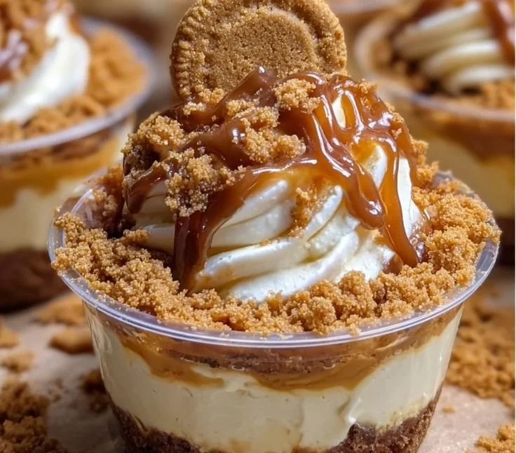 Cookie Butter Cheesecake Cups