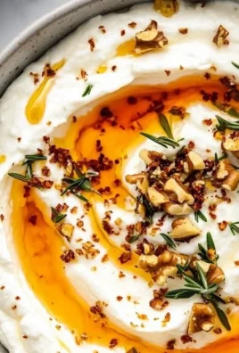Delicious ricotta dip topped with hot honey served in a stylish bowl