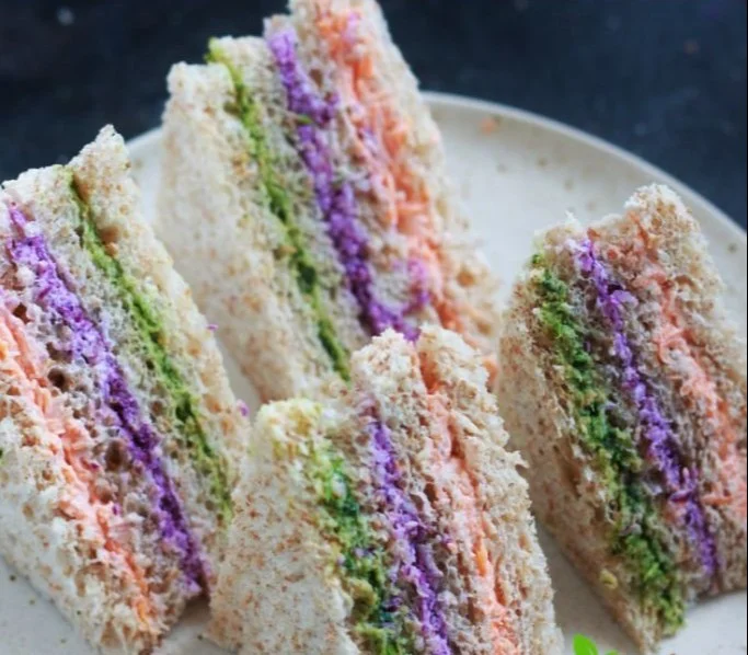 Easy Colorful Tea Sandwiches
