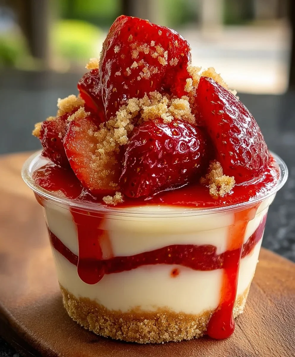 Easy Strawberry Cheesecake Cups – Delicious No-Bake Recipe