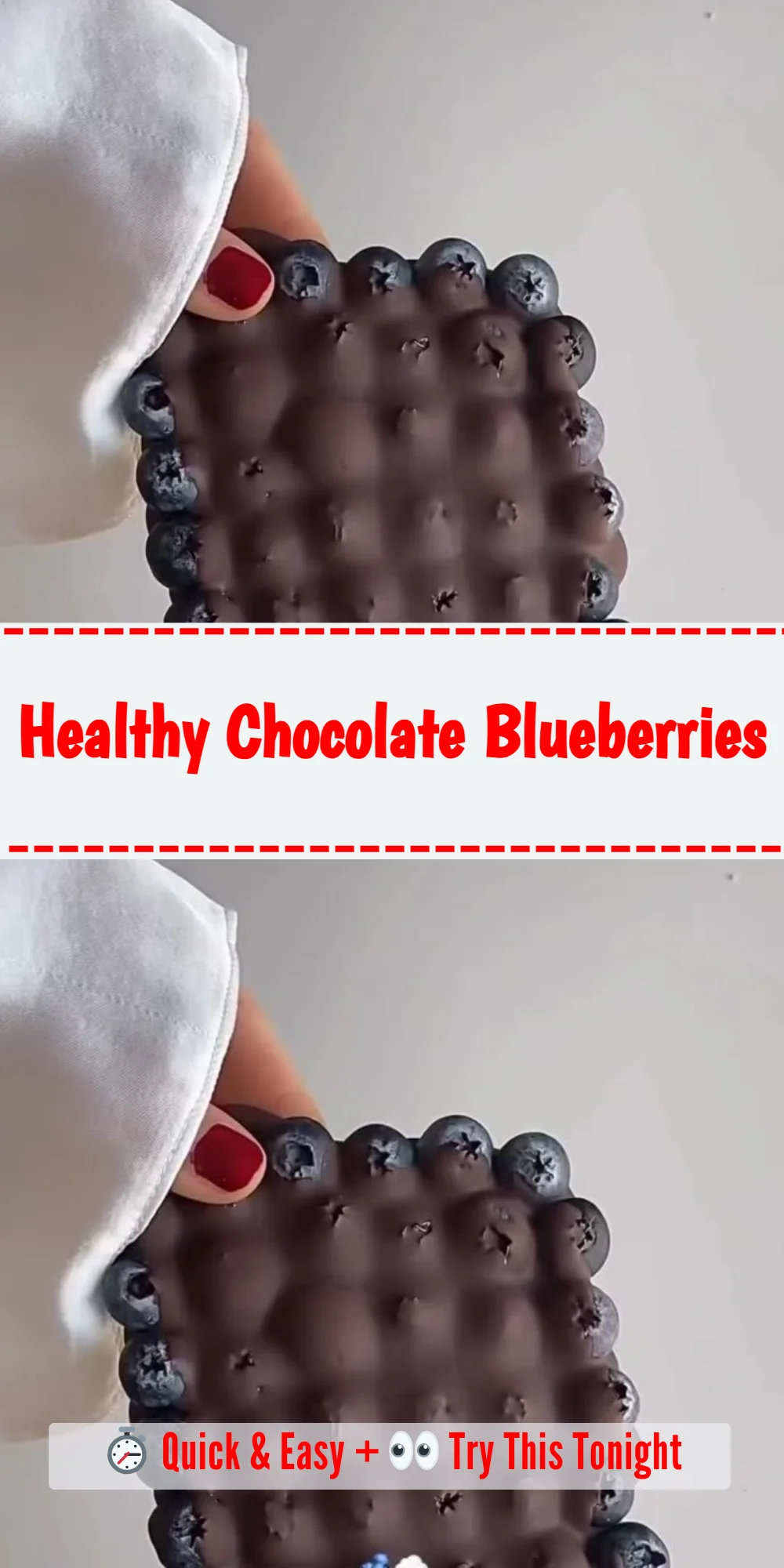 Healthy Chocolate Blueberries