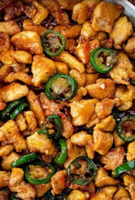 Spicy and flavorful Jalapeño Chicken dish served with fresh herbs