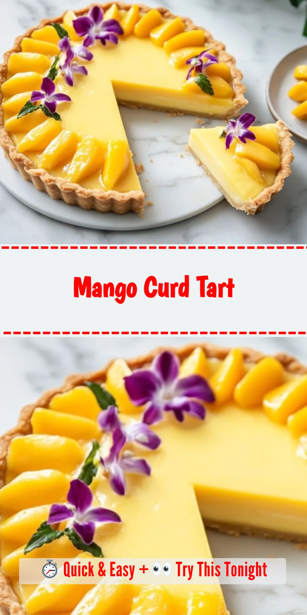 Mango Curd Tart