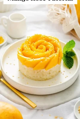A vibrant Mango Rose dessert showcasing the fusion of mango and floral flavors.