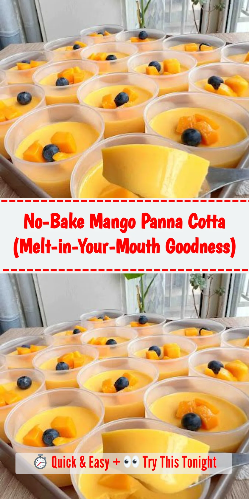No-Bake Mango Panna Cotta (Melt-in-Your-Mouth Goodness)