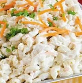 Delicious Ono Hawaiian BBQ macaroni salad served in a bowl