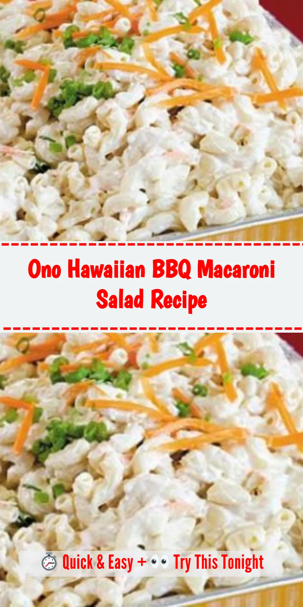 Ono Hawaiian BBQ Macaroni Salad Recipe