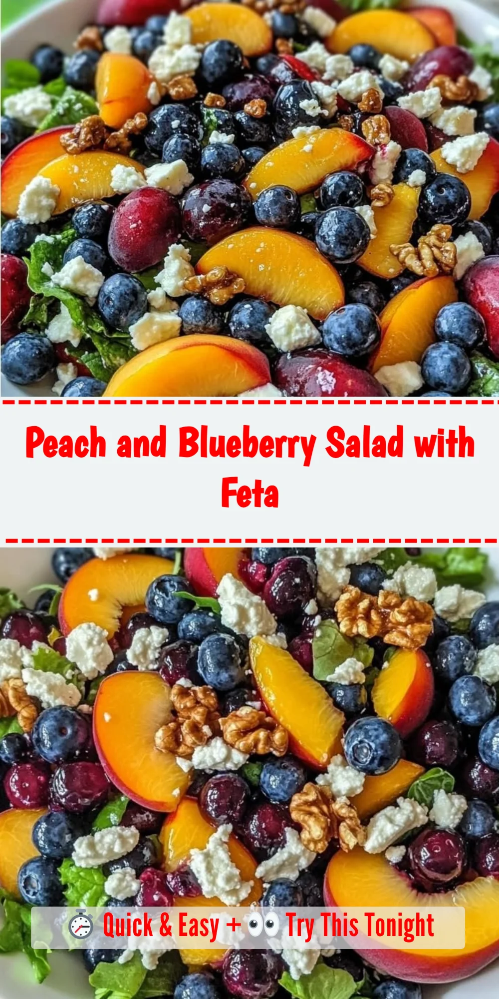 Peach and Blueberry Salad with Feta