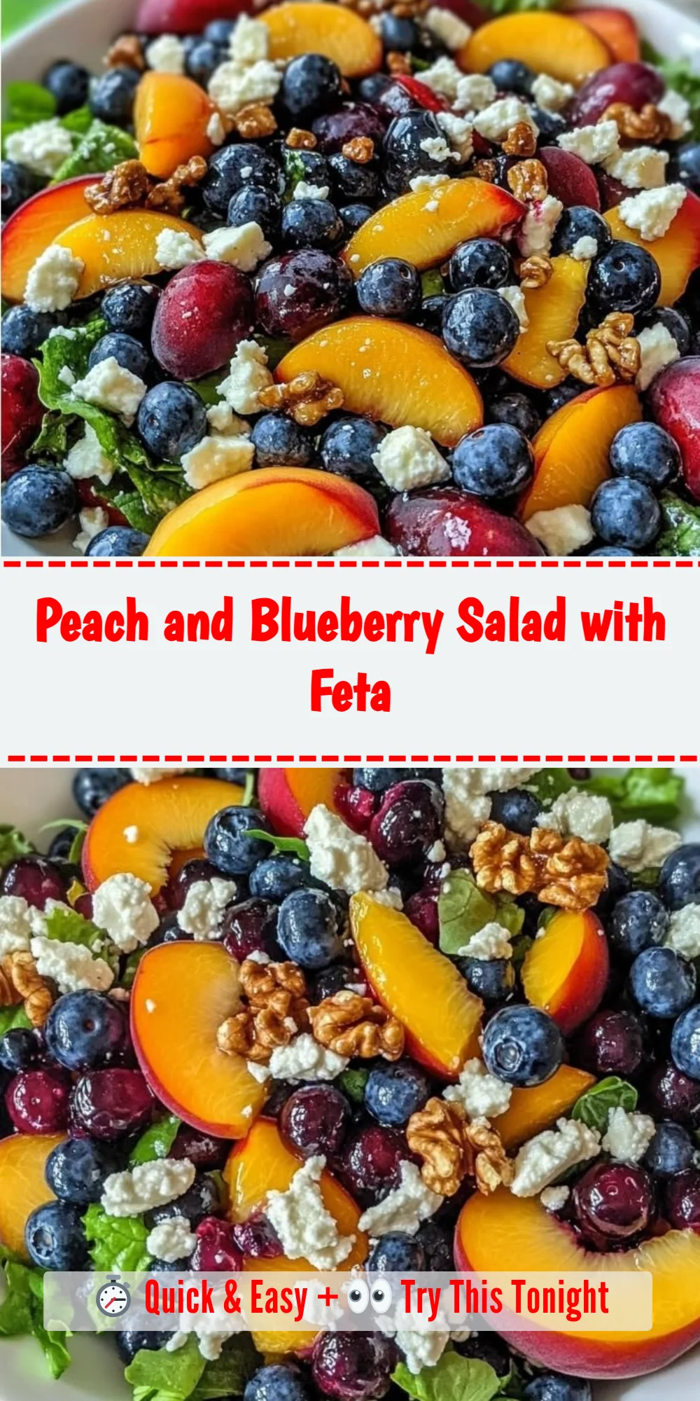 Peach and Blueberry Salad with Feta