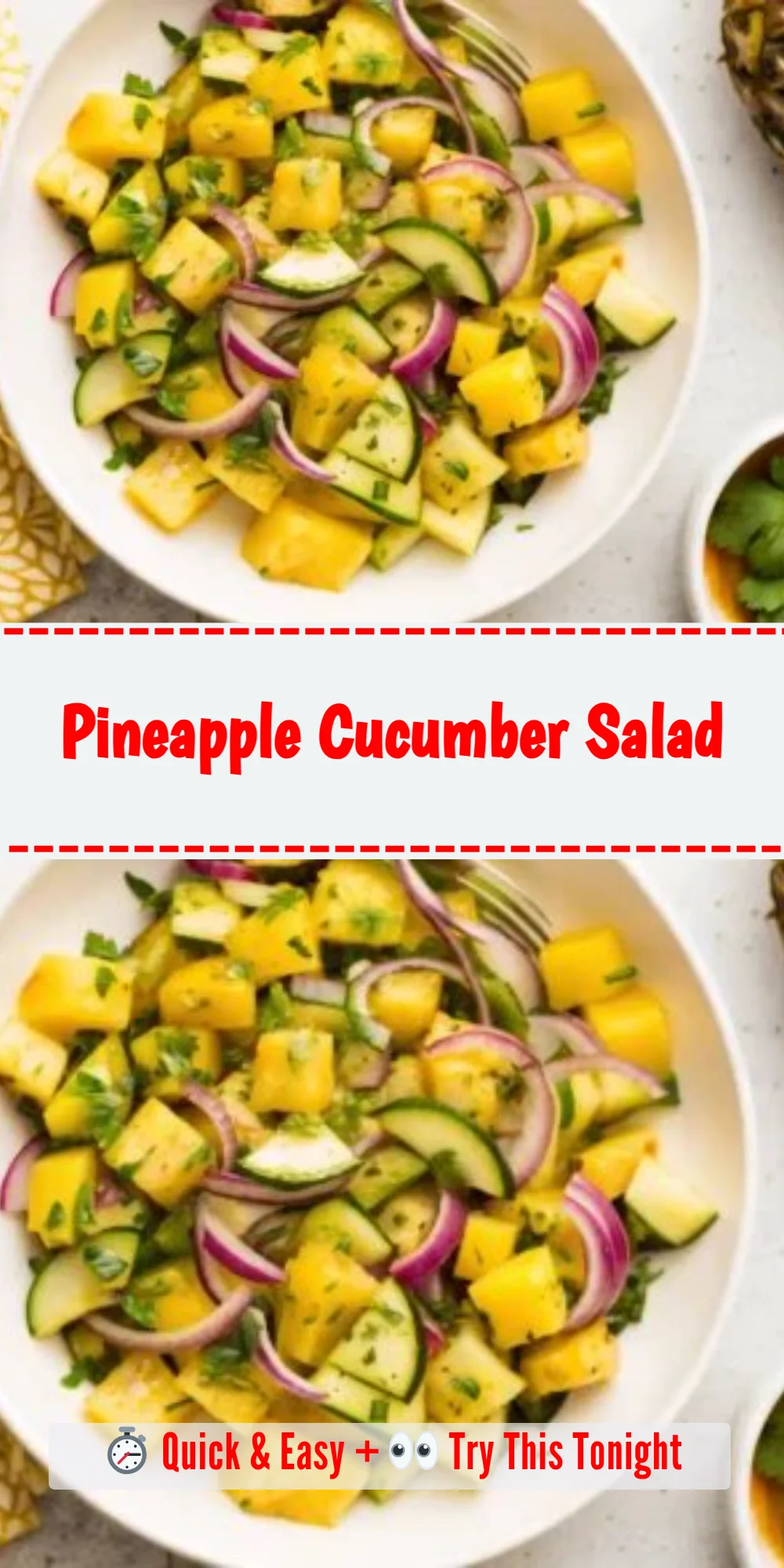 Pineapple Cucumber Salad