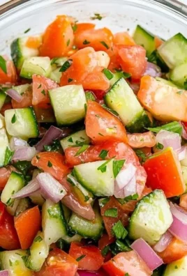 Refreshing Italian Cucumber Salad with fresh ingredients and vibrant colors
