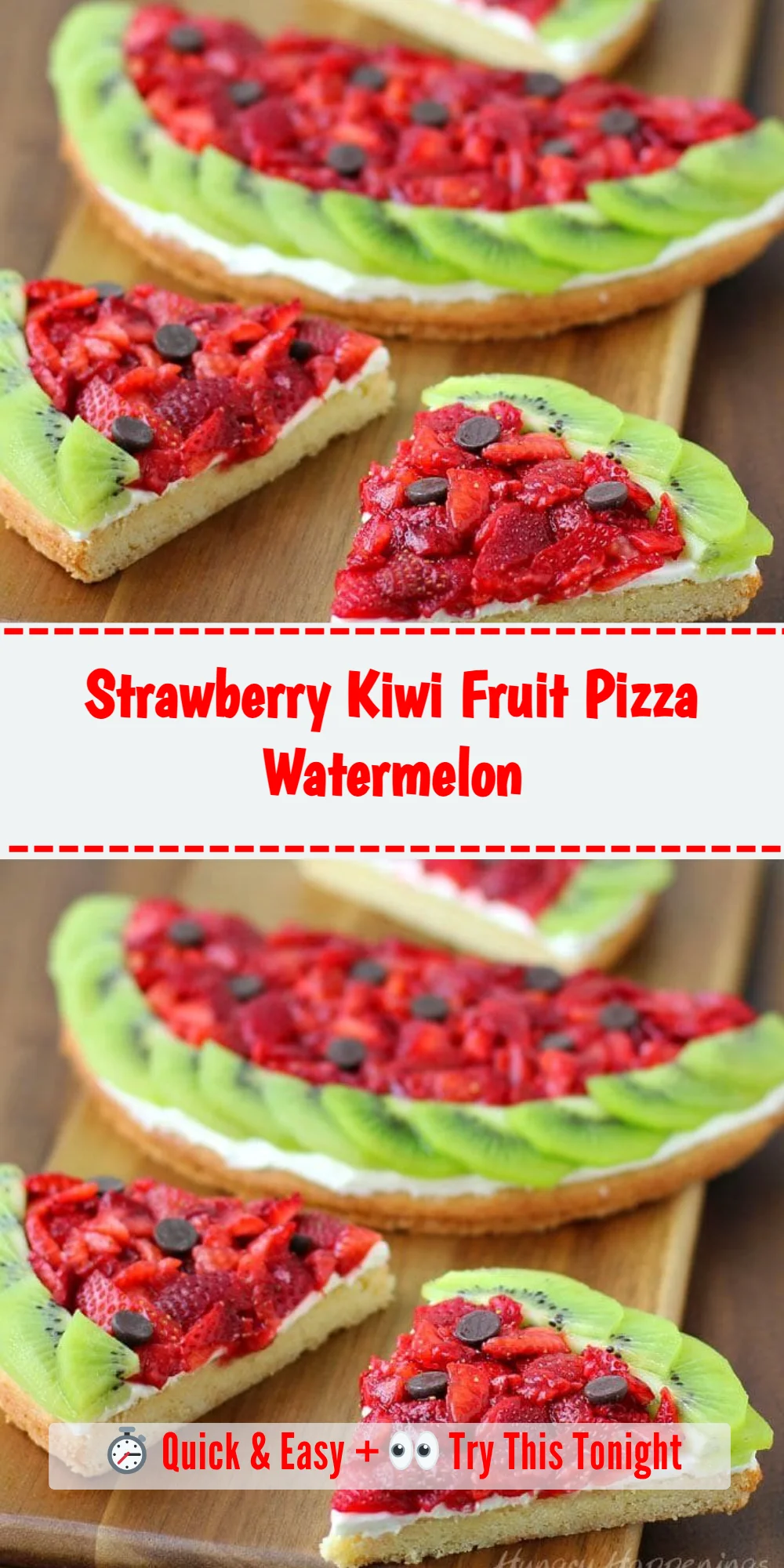 Strawberry Kiwi Fruit Pizza Watermelon