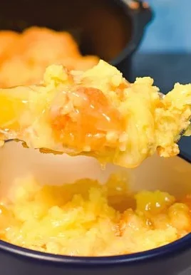 Delicious 3-Ingredient Peach Cobbler made in the Air Fryer