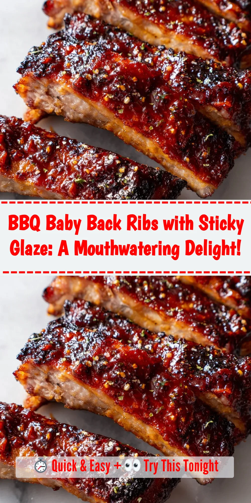 BBQ Baby Back Ribs with Sticky Glaze: A Mouthwatering Delight!