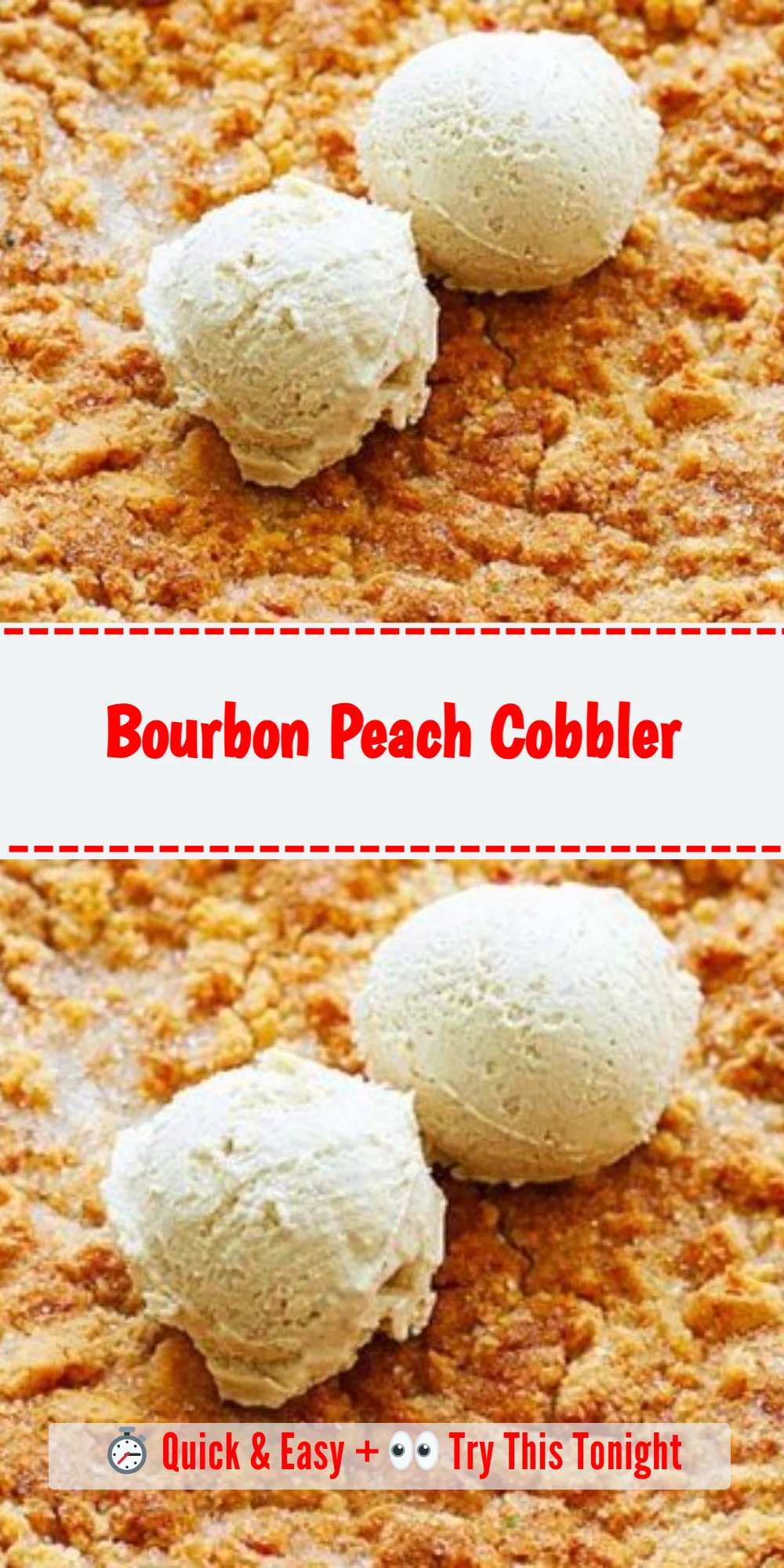 Bourbon Peach Cobbler