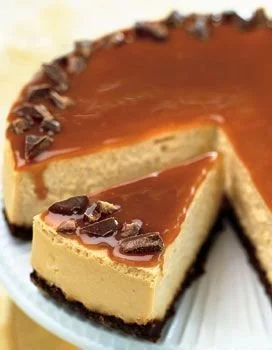 Cheesecake with Roasted Pears