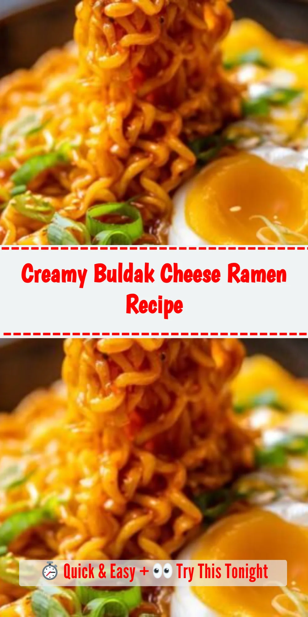 Creamy Buldak Cheese Ramen Recipe