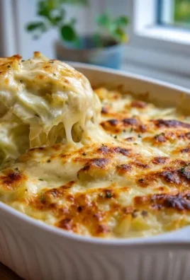 Creamy Chicken Alfredo Cabbage Bake with low net carbs