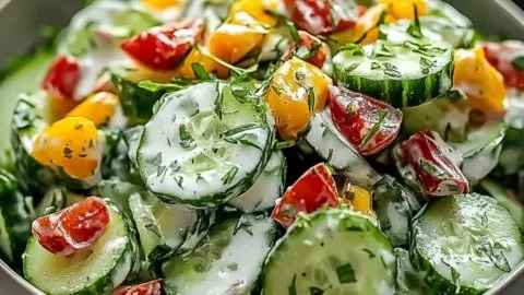 Cucumber Ranch Crack Salad Quick and Refreshing