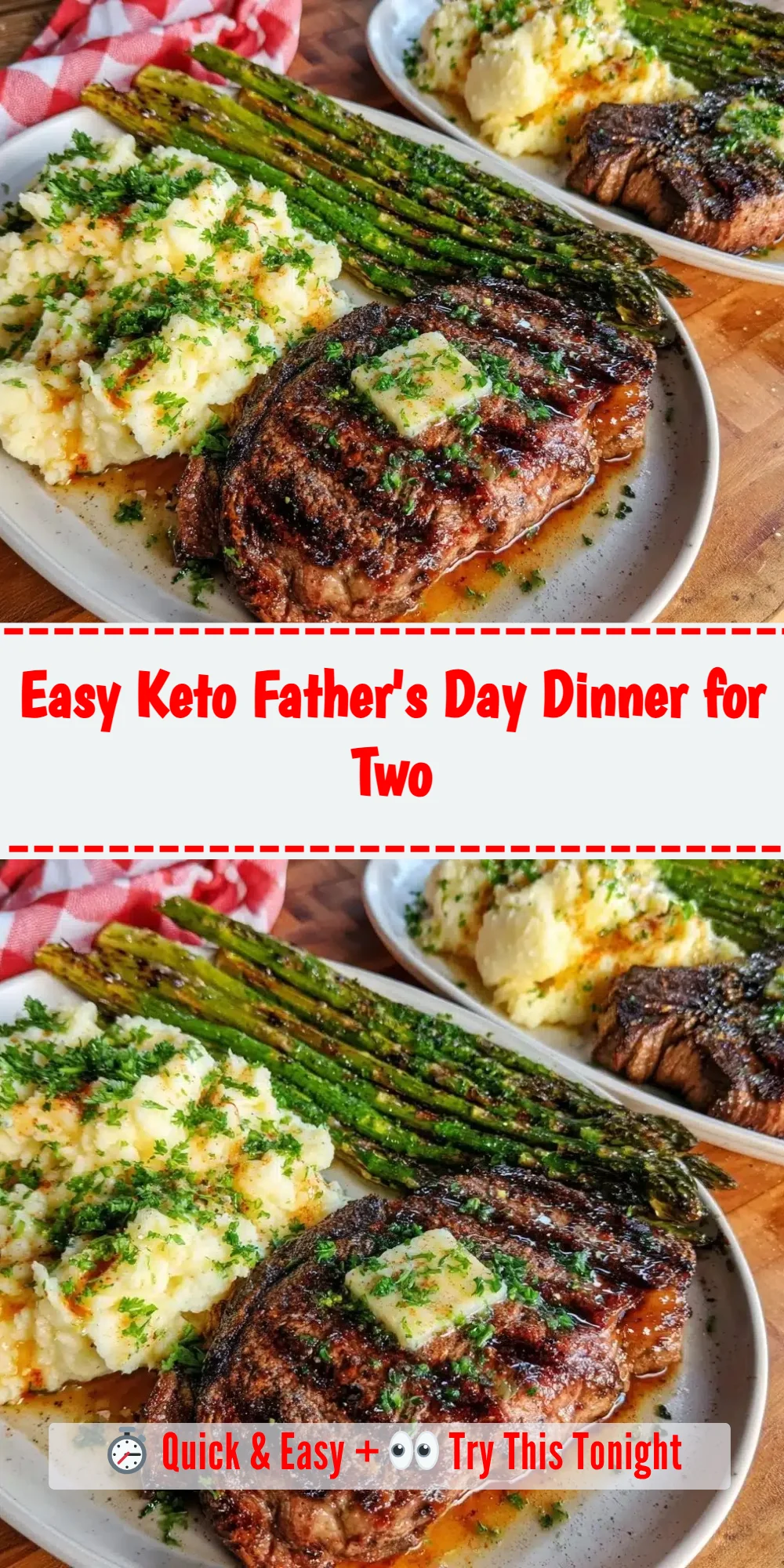 Easy Keto Father's Day Dinner for Two