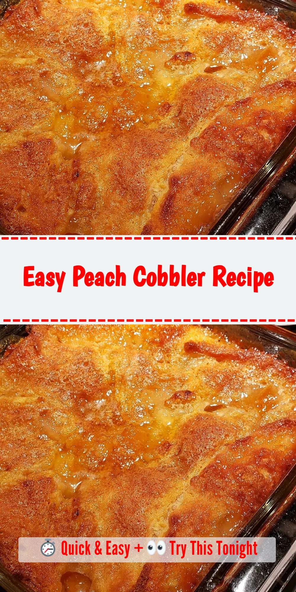 Easy Peach Cobbler Recipe
