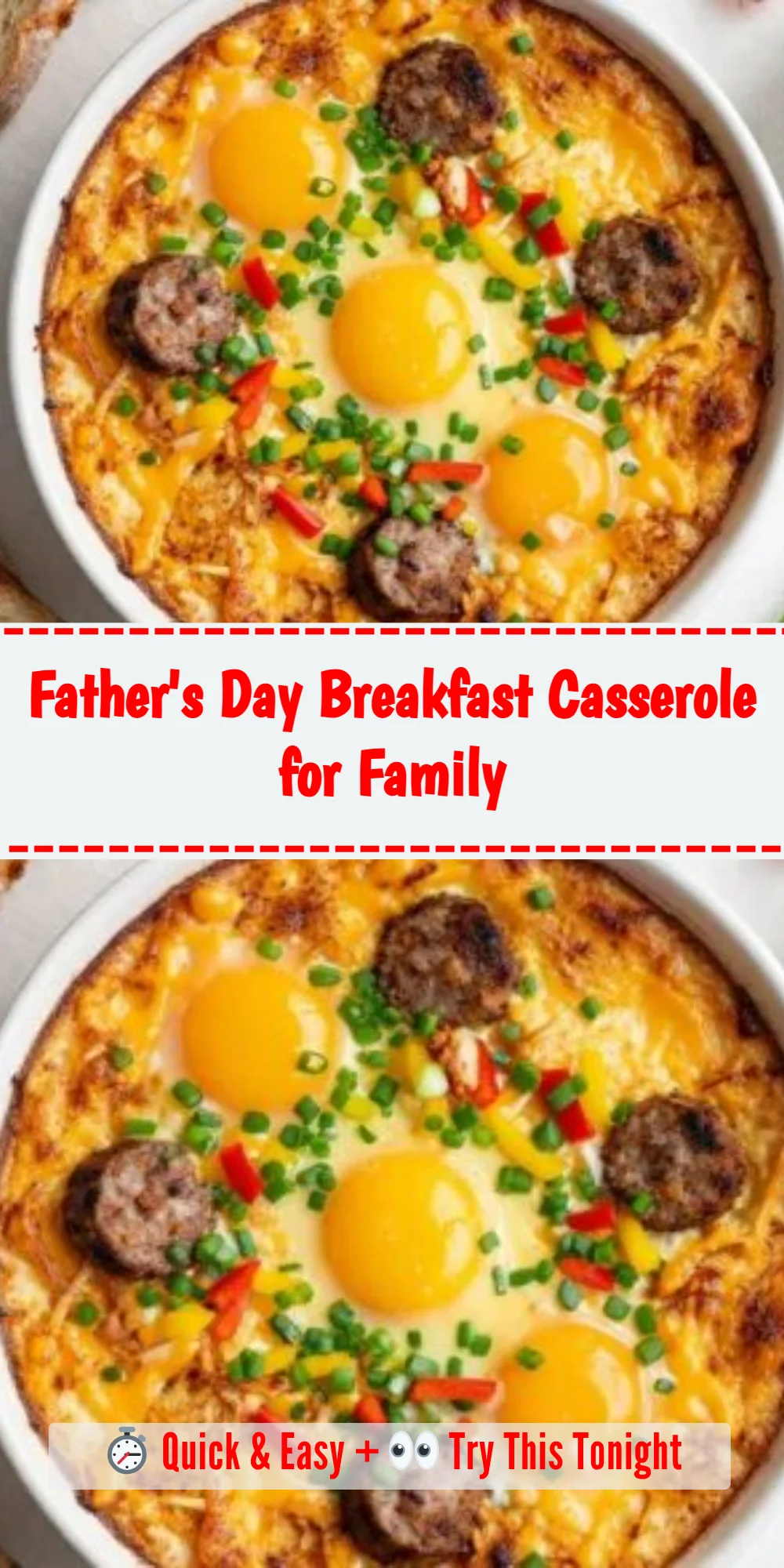 Father's Day Breakfast Casserole for Family