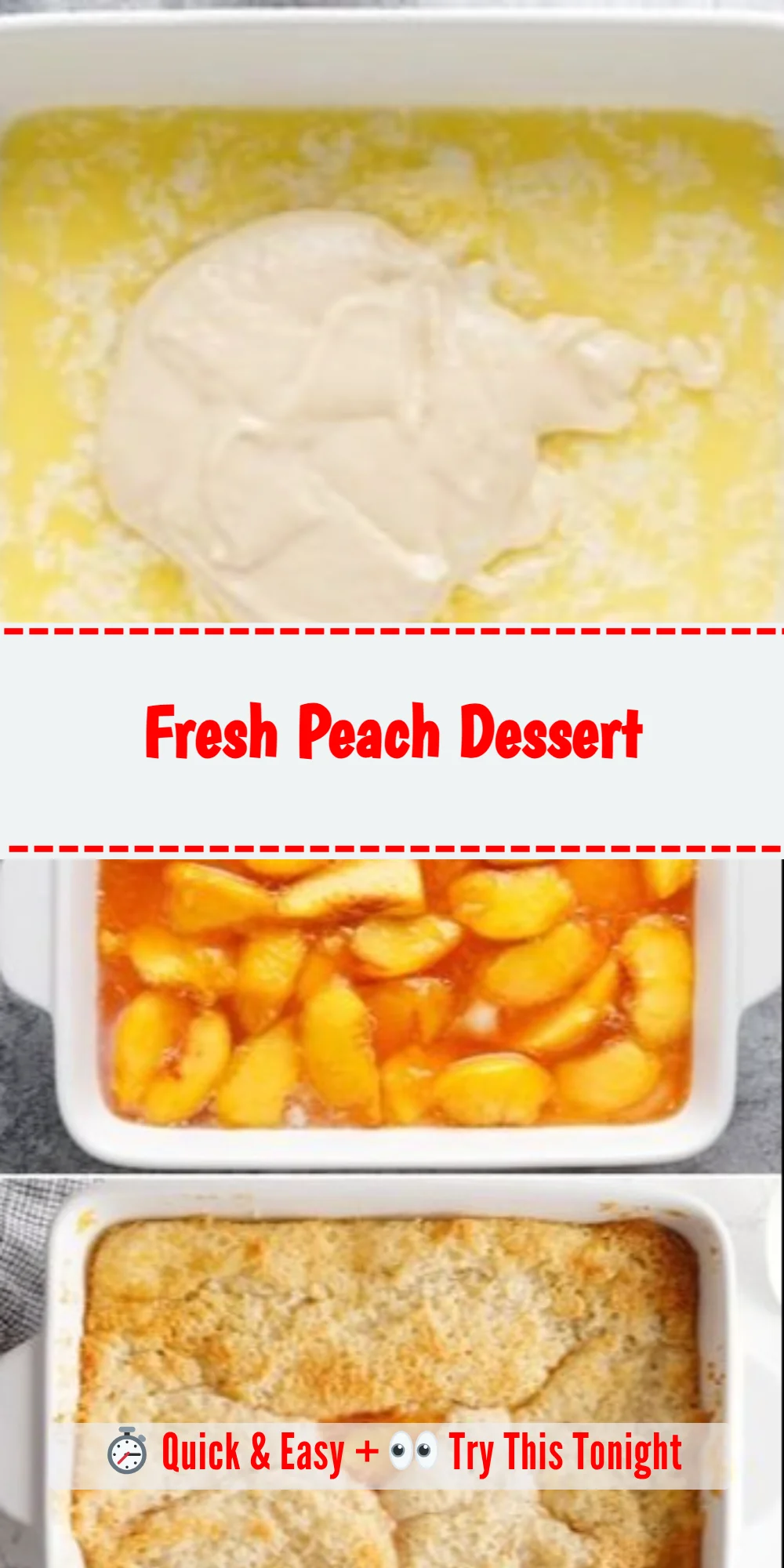 Fresh Peach Dessert