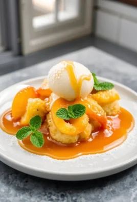 Golden Southern Peach Cobbler with juicy peaches and flaky crust