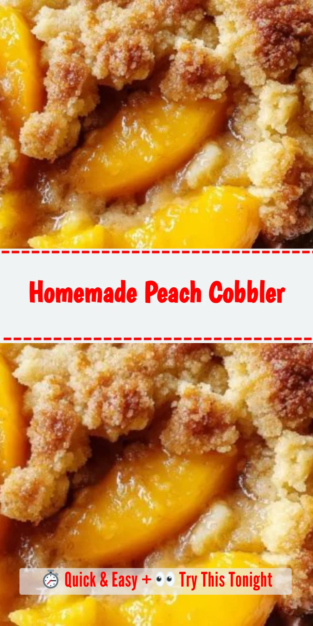 Homemade Peach Cobbler