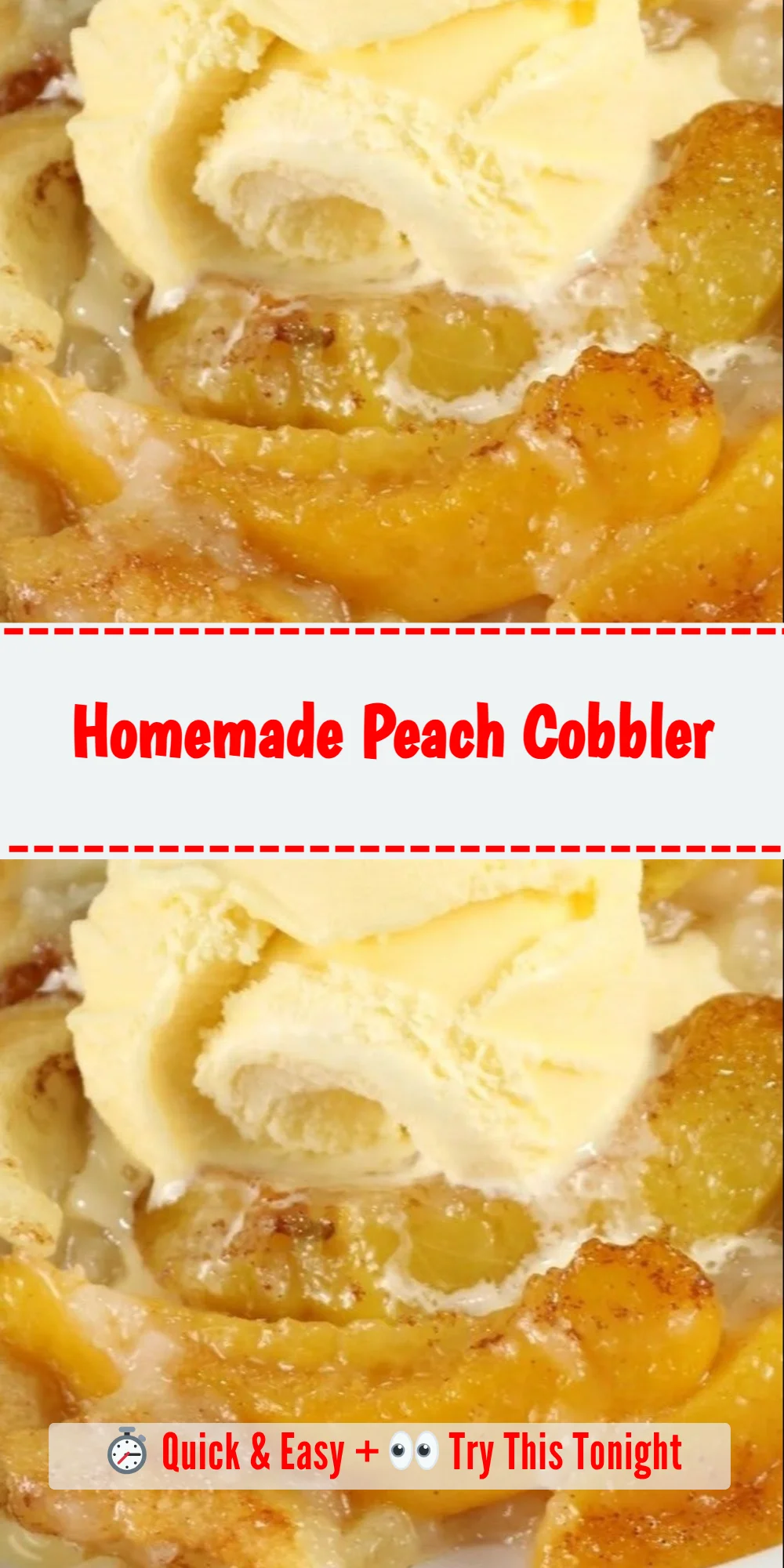 Homemade Peach Cobbler