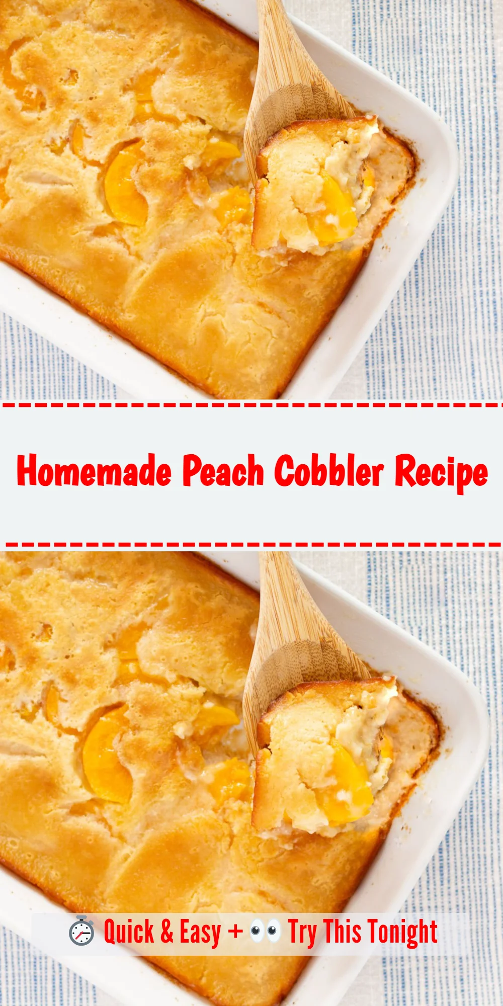 Homemade Peach Cobbler Recipe