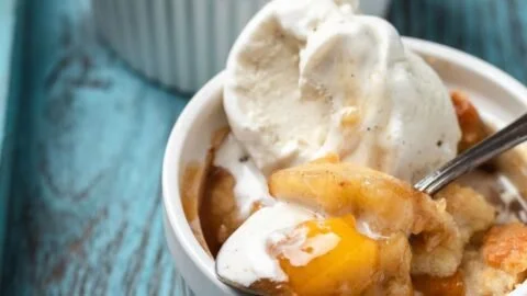 Individual Peach Cobbler Recipe