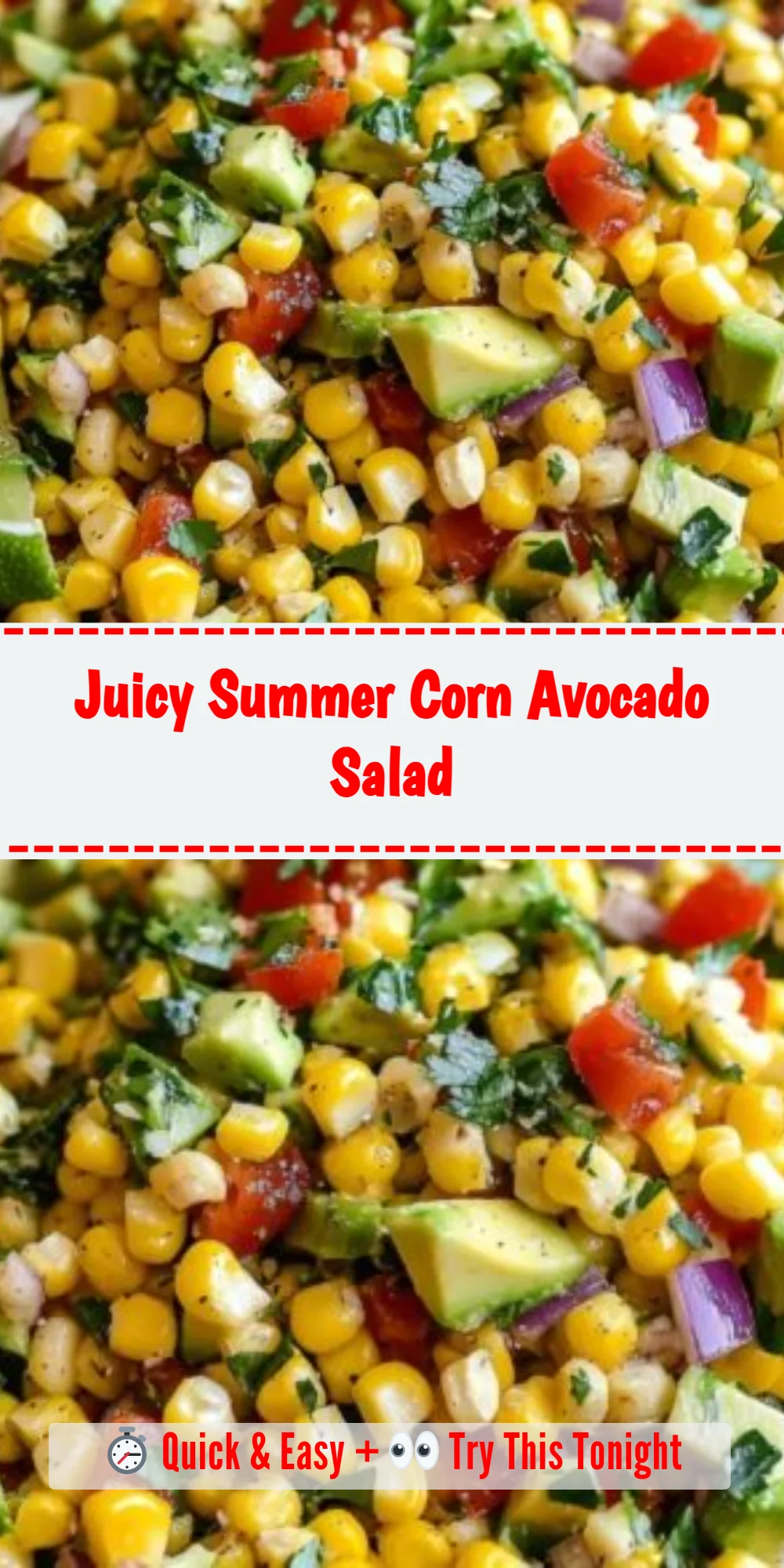 Juicy Summer Corn Avocado Salad
