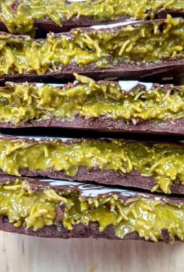 Delicious Knafeh Chocolate Bars with rich chocolate and sweet layers