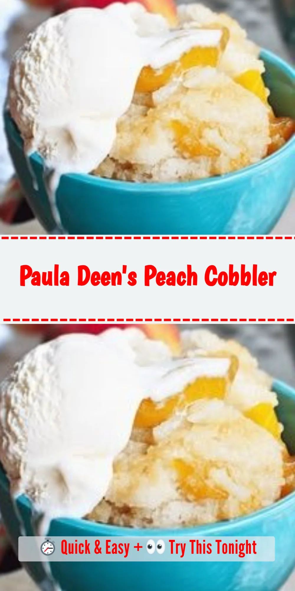 Paula Deen's Peach Cobbler