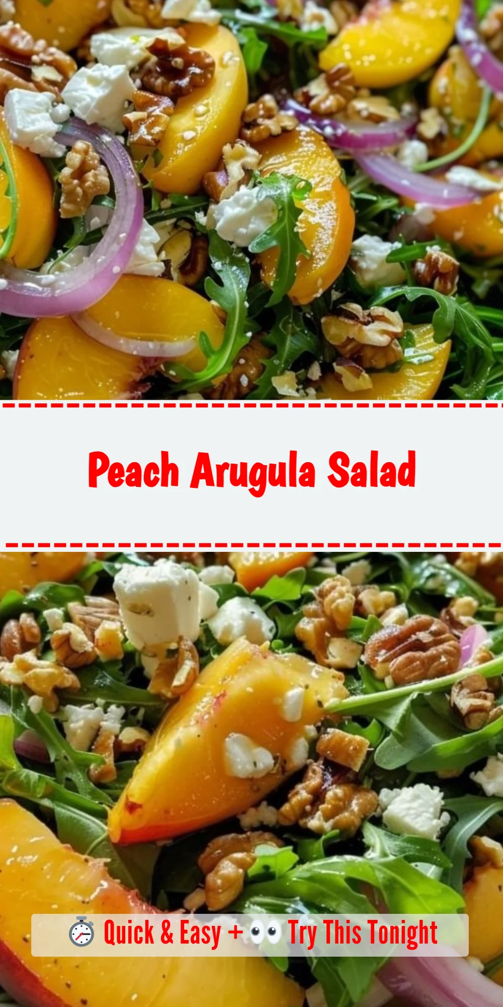 Peach Arugula Salad