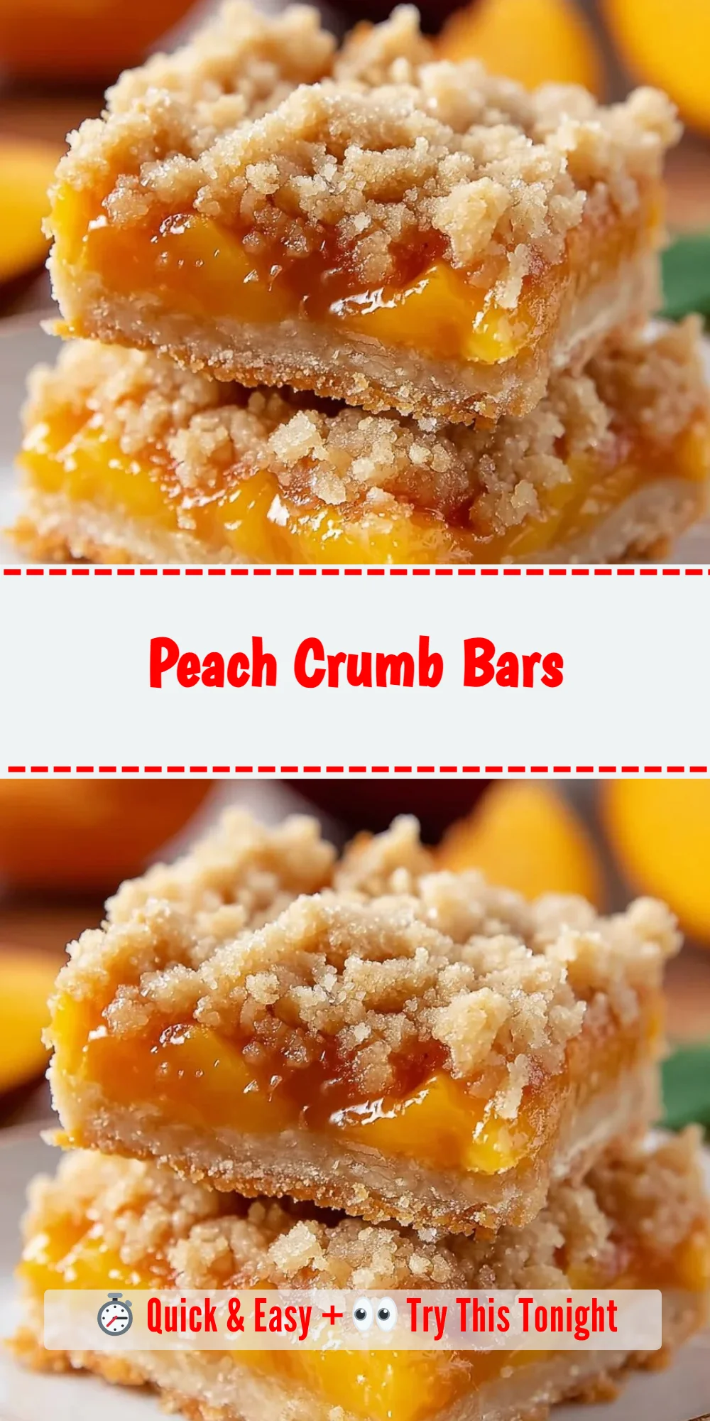 Peach Crumb Bars