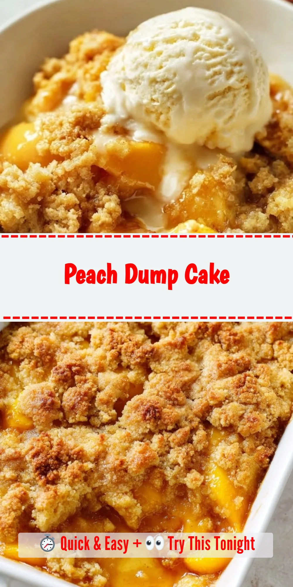 Peach Dump Cake