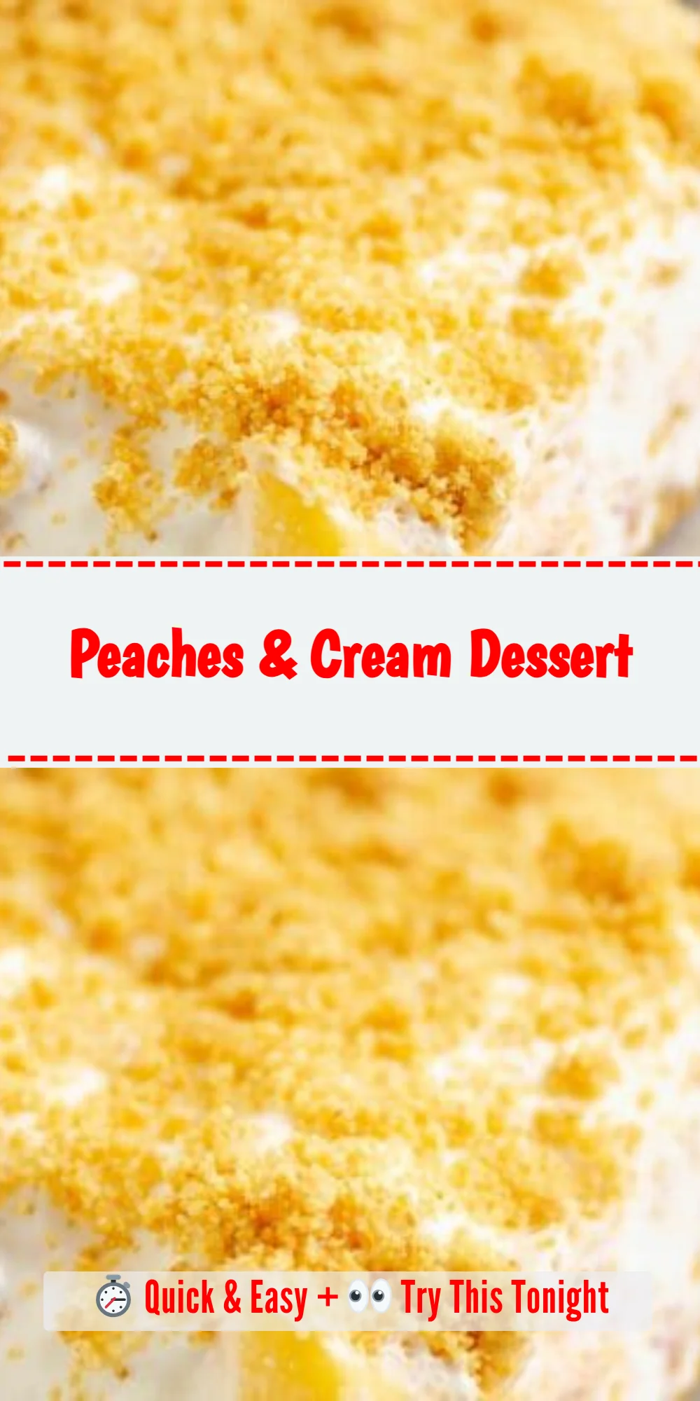 Peaches & Cream Dessert