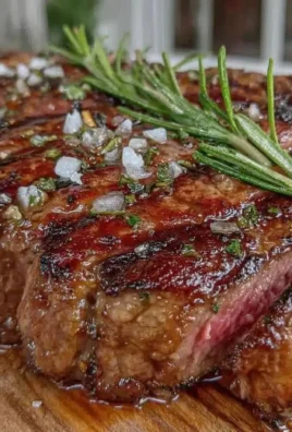 Perfect Father's Day steak cooked in a cast iron pan, easy grill-free recipe.