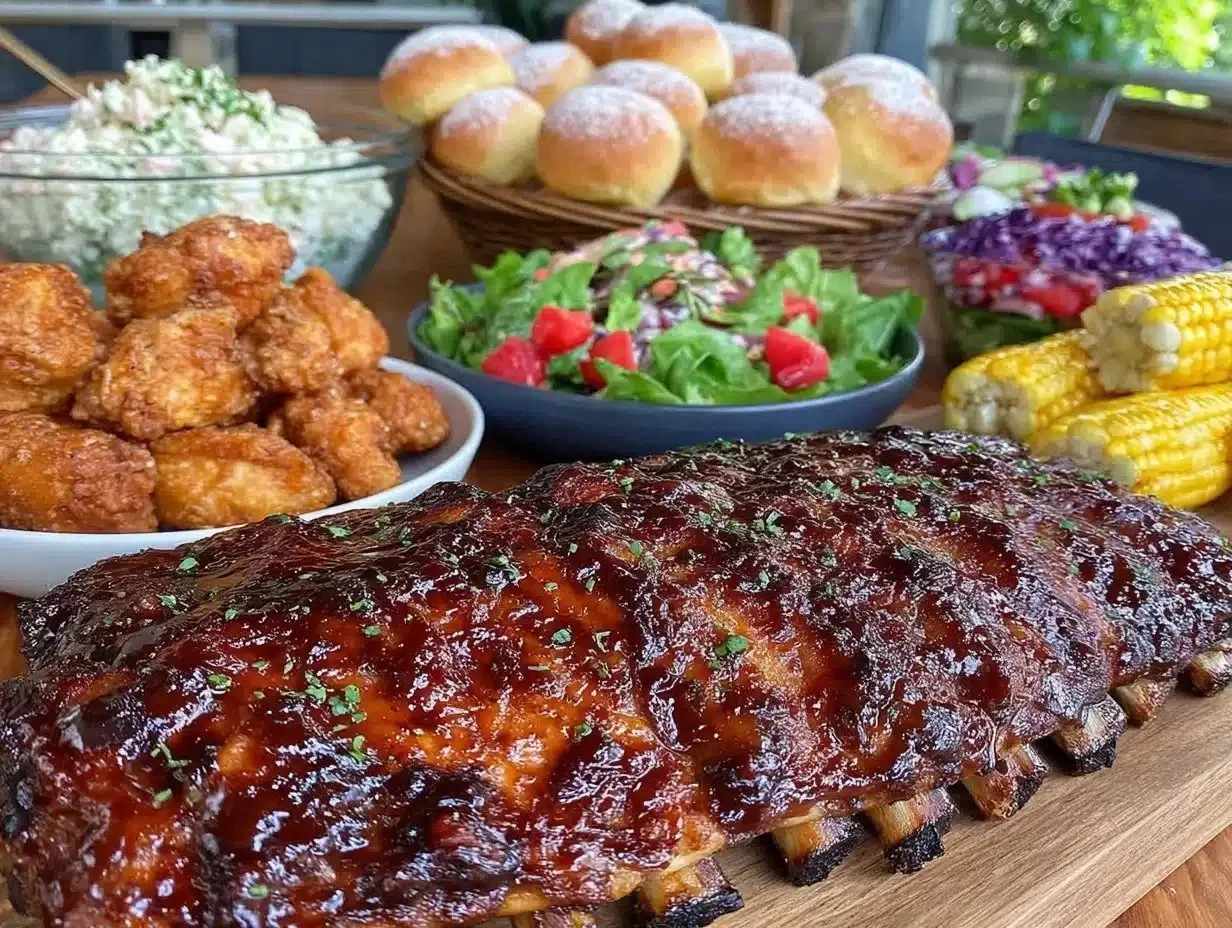 Delicious July 4th party menu with classic American dishes